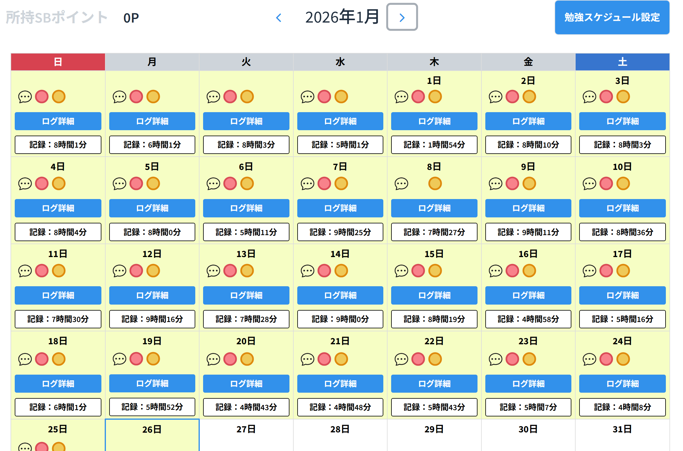 1か月の勉強ログ