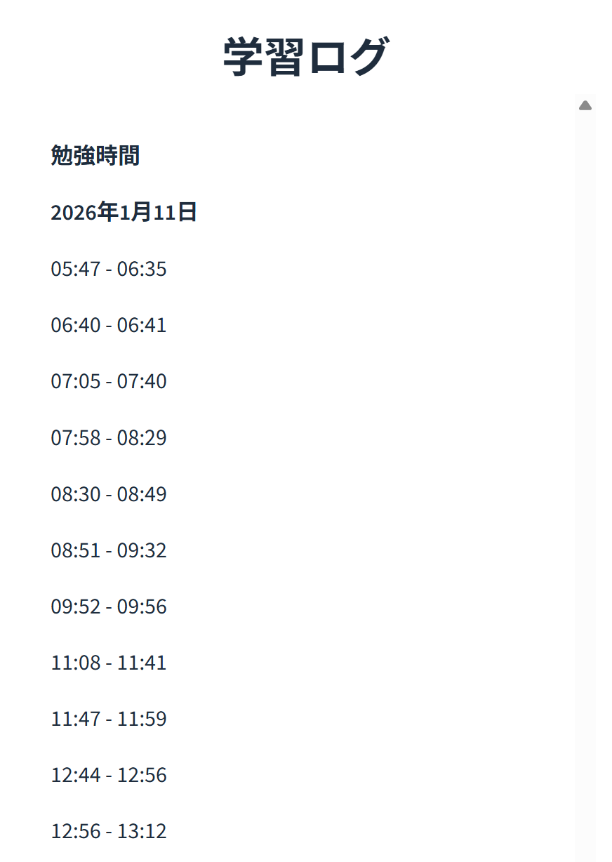 学習ログ